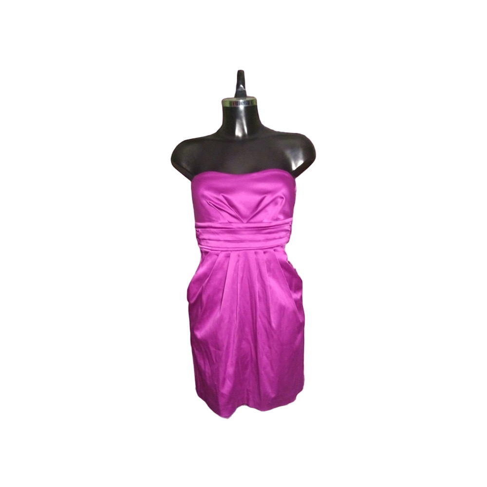 Gorgeous Three Wishes strapless tie-back dress in size xs pleated front pockets